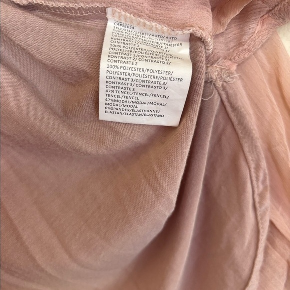 Tiny Anthropologie Blush Pink Embroidered Chiffon Long Sleeve Peasant Blouse S - Picture 8 of 12
